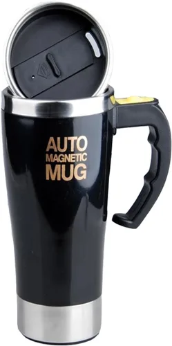 Vista 3 de Mengshen Taza de café autoagitadora de acero inoxidable