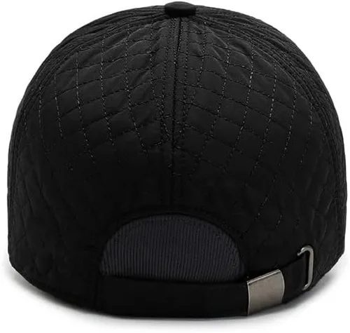 Vista 6 de Gorra de béisbol de invierno para hombre, sombreros de invierno con orejeras, gorras ajustables para clima frío