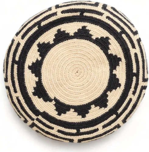 Vista 7 de WAYUU bolso mochila para mujer, bolsa tejida original colombiana auténtico patrón de ganchillo Fairtrade Regalo de Colombia, Diseño 40-Medium