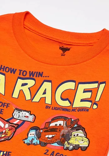 Vista 3 de Disney Cars - Camiseta para niño con texto en inglés "How To Win A