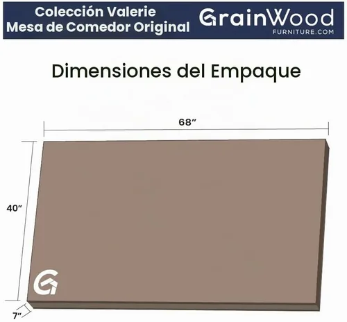 Vista 8 de Grain Wood Furniture Valerie Original - Mesa de comedor de madera maciza de 63 pulgadas, madera de granero Barnwood