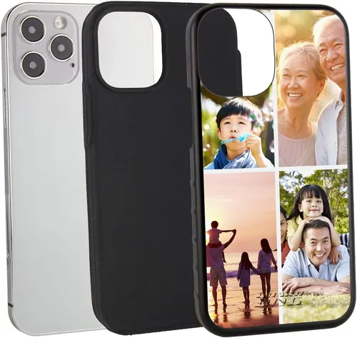 Vista 3 de Guard Dog Funda compatible con iPhone 12/12 Pro, grado militar, protección resistente de dos piezas, personalizada, fotos, cuatro marcos