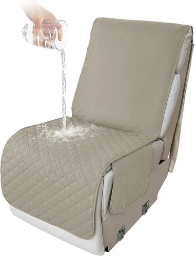 Vista 30 de HDCAXKJ Fundas de sofá seccional reclinable 100% impermeable, forma de L, funda de sofá reclinable lavable acolchada suave para mascotas, perro