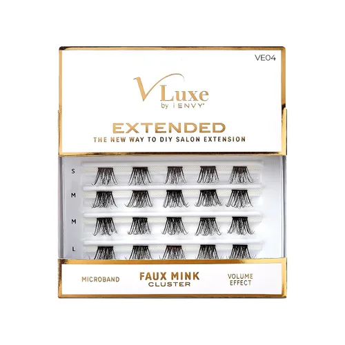 Vista 18 de VLuxe by iEnvy Extended Collection: Extensión de pestañas 3D extendida – Pluatherlight sintético reutilizable pestañas artificiales multipaquete