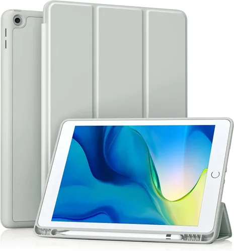 Vista 12 de Akkerds - Funda Compatible con iPad de 10.2 Pulgadas 2021/2020/2019, para iPad de 9ª/8ª/7ª Generación con Soporte para Lápiz, Funda Protectora