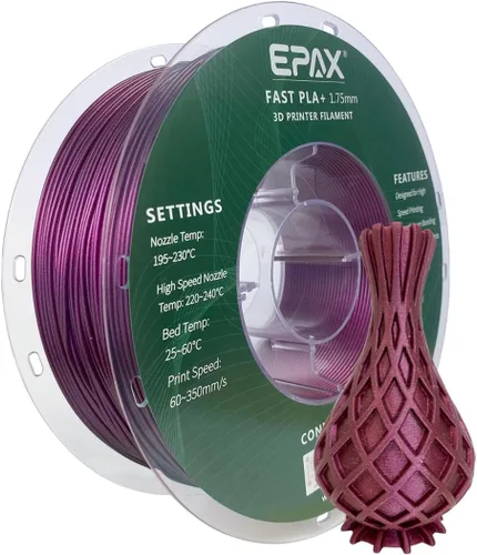 Vista 31 de EPAX High Speed PLA+ Filamento para Impresora 3D, Filamento de Impresión 3D de PLA Rápido, 1.75mm, Precisión Dimensional +/- 0.03 mm, Carrete de 1KG