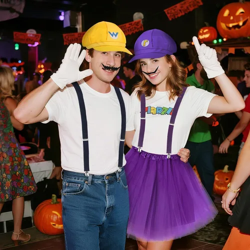 Vista 7 de Accesorios de disfraces de Halloween para mujeres adultas, disfraces de Halloween para parejas 2025 para adultos, hombres y mujeres, divertido