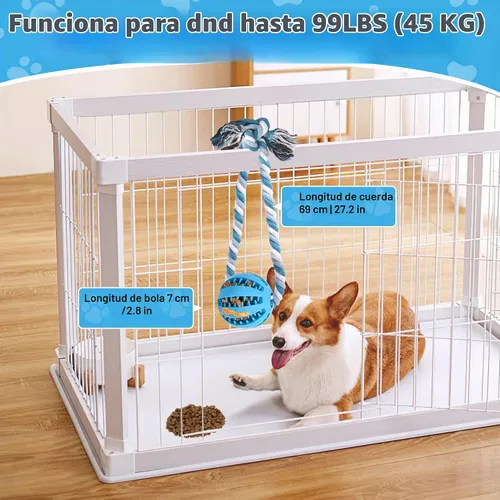 Vista 2 de Juguetes interactivos para perros, ayudas de entrenamiento en jaulas para cachorros, dispensadores de golosinas de comida para perros