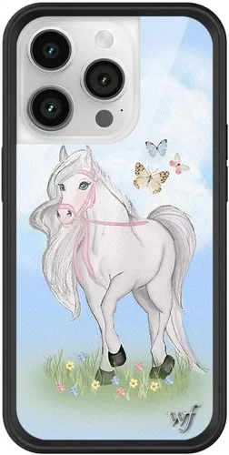 Vista 51 de Wildflower Carcasas – Compatible con iPhone 14 Pro Protector negro parachoques, certificado de prueba de caída de 6.5 pies, propiedad de mujeres
