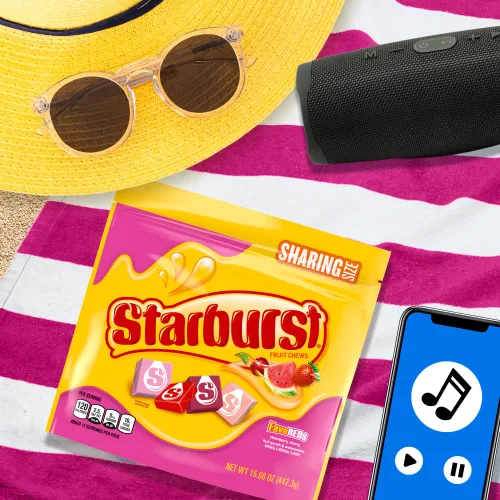 Vista 6 de STARBURST FaveREDS - Caramelos masticables de frutas, caramelos masticables, bolsa de tamaño compartido de 15.6 onzas (paquete de 2)