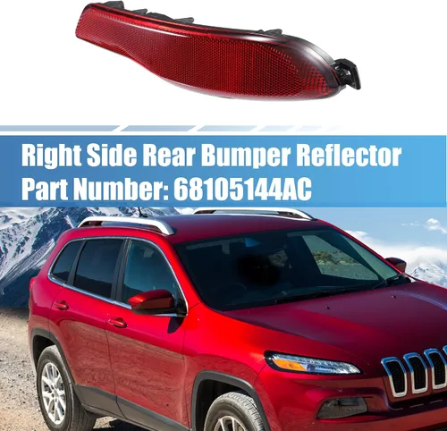 Vista 2 de uxcell Reflector de parachoques trasero del coche derecha para Jeep Cherokee 2014 2015 2016 2017 2018 No.68105144AC