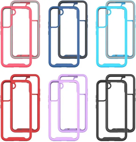 Vista 4 de Funda compatible con Xiaomi Poco X3 NFC, compatible con Xiaomi Poco X3 Pro/Poco X3 Case 2 en 1 Funda protectora de doble capa para teléfono