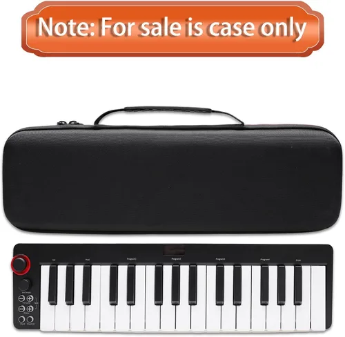 Vista 9 de LTGEM - Funda compatible con M-AUDIO Keystation Mini 32 MK3/Donner N-32 MINI controlador de teclado MIDI USB de 32 teclas, bolsa de almacenamiento
