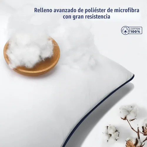 Vista 2 de Juego de 2 rellenos de almohada, cojines cuadrados esponjosos con fundas 100% de algodón, rellenos de almohada decorativos blancos para sofá, cama