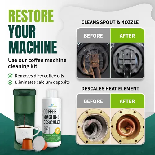 Vista 3 de Cápsula Cafetera Limpiador y Descalcificador 2 USO k-cup Fácil y Potente
