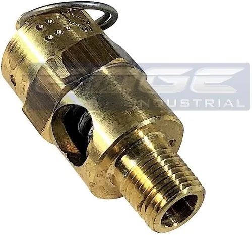 Vista 2 de ARC-POWER Válvula de alivio de seguridad del compresor de aire de 60 PSI, POP apagado, tanque de drenaje AIR, 1/8" NPT