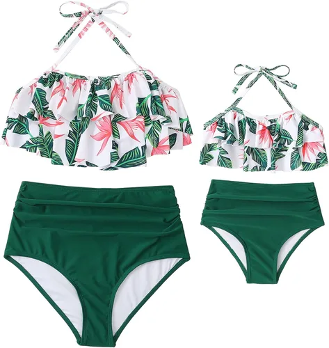 Vista 4 de Purfeel - Bañador para madre e hija que combinan, bañador para nenas