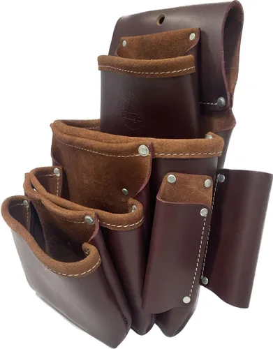 Vista 8 de Zeluga 20-234 100% Cuero de Grano Superior Pro Seven Set de Marco para Bolsos, Marrón