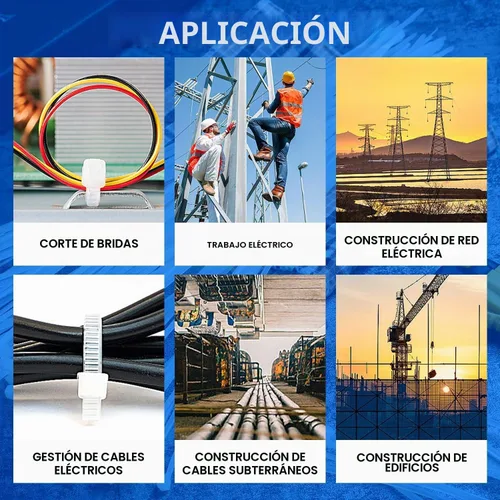 Vista 7 de Knoweasy Pistola para Bridas de Cable y Brida de Cable - Herramienta de Sujeción y Corte al Ras con Mango de Acero, Herramienta para Bridas de Cable