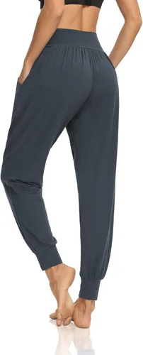 Vista 5 de DIBAOLONG - Pantalones deportivos holgados para mujer, para entrenamiento, yoga o descanso, cómodos, con bolsillos
