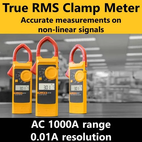Vista 5 de Fluke Medidor de Pinza de Corriente CA RMS Verdadero Rango 60A/600A/1000A Rango 60A/600A/1000A