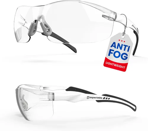 Vista 11 de Clear Safety Glasses for Men & Women, Eye Protection, Anti-Fog
