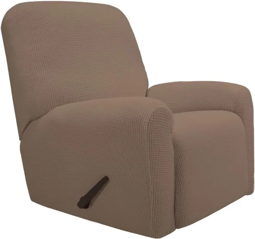 Vista 68 de PureFit Funda elástica para sofá biplaza, funda de sofá suave y antideslizante de jacquard de elastano, protector de muebles lavable con espuma