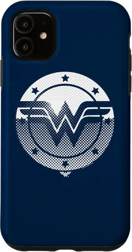 Vista 8 de Wonder Woman Funda con logotipo de escudo de medio tono para iPhone 17