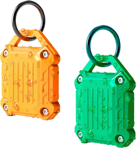 Vista 7 de Dovick - Funda impermeable para llavero Airtag, cubierta completa de tornillo compatible con el llavero Apple Air Tag Tracker (mezcla de 4 unidades)