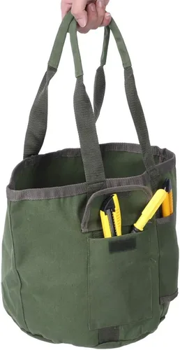 Vista 8 de Organizador de herramientas de cubo, impermeable, bolsa de herramientas para jefe, soporte de jardinería