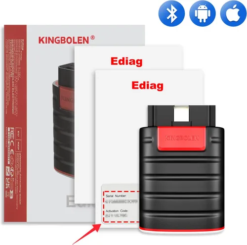 Vista 8 de KINGBOLEN Ediag OBD2 escáner Bluetooth, herramienta de diagnóstico bidireccional para todo el sistema para iOS y Android, prueba activa, más de 15