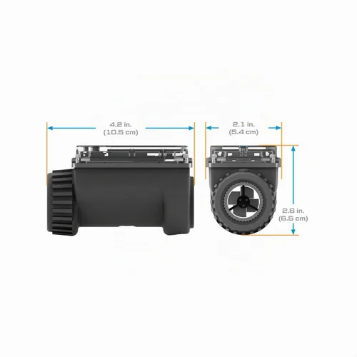 Vista 3 de GPI - Medidor de flujo de turbina serie 01N para agua, cuerpo de nylon, 3-30 GPM (113255-4)