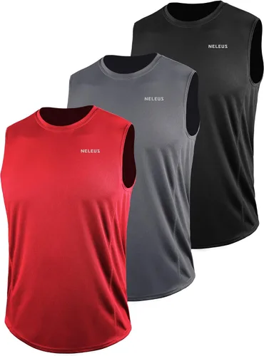 Vista 11 de NELEUS Camiseta sin mangas Dry Fit para hombre