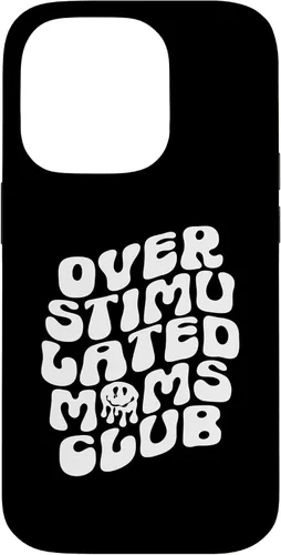 Vista 17 de Groovy Overstimulated Moms Club Funny Trendy Mom Case for iPhone 17