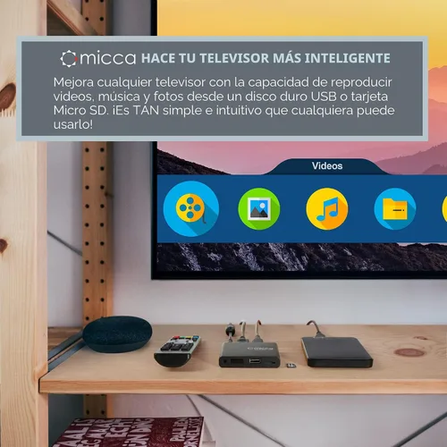 Vista 2 de Micca G3 2K Quad-HD USB y reproductor de medios microSD, 4K HDMI