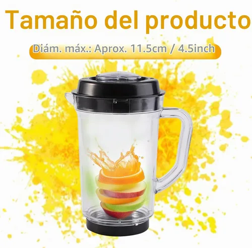 Vista 2 de Jarra de repuesto para licuadora, 33.8 fl oz de grado alimenticio de PC transparente, contenedor compatible con licuadora para modelos Magic Bullet