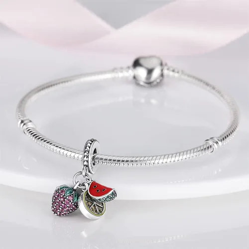 Vista 79 de KUNSIR Los abalorios se adaptan a pulseras Pandora para mujer, plata de ley 925, cuentas colgantes de joyería para niñas, dijes de feliz cumpleaños