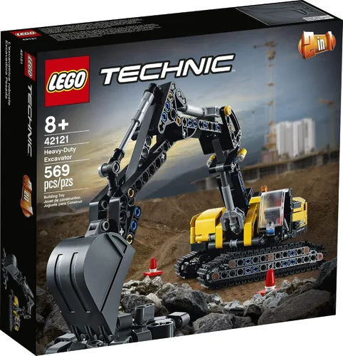 Vista 4 de LEGO Technic 42121 - Kit de construcción de juguetes para excavadora de servicio pesado; un regalo genial de cumpleaños o en cualquier momento