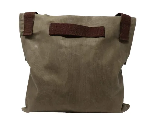 Vista 2 de XL Haversack, Bushcraft Shoulder Bag, Large Foraging Pouch, Waxed Canvas Messenger Bag