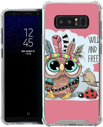 Vista 37 de CasesOnDeck Funda compatible con [Samsung Galaxy Note 8] Note 8, funda delgada y transparente de poliuretano termoplástico flexible con protección