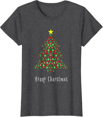 Vista 5 de Celebración del árbol de Navidad - Feliz Navidad - Camiseta de Navidad