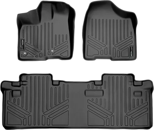 Vista 47 de MAXLINER - Juego de tapetes de piso de ajuste personalizado de 3 filas para Toyota Sienna 2011-2012