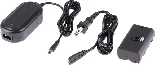 Vista 4 de Foto4easy - Adaptador de corriente alterna con batería ficticia NP-F, upler de CC para Sony NP-F970 NP-F960 NP-F770 NP-F750 NP-F550 para alimentar