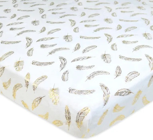 Vista 8 de TL Care Heavenly Soft - Sábana bajera ajustable de felpilla para cuna de 24 x 38 pulgadas, cálida y acogedora, color azul, para niños y niñas, se