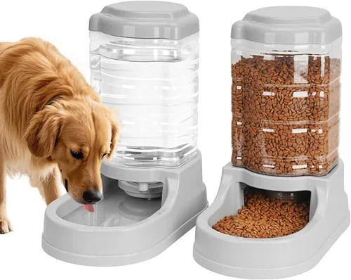 Vista 8 de Kenond Alimentador grande del perro de la gravedad 9.5L, dispensador