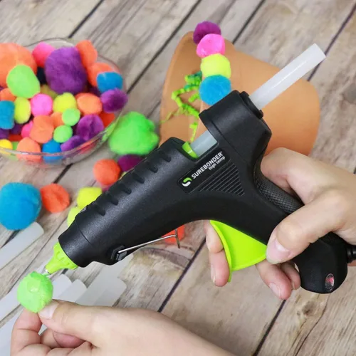 Vista 7 de Surebonder Kit de pistola de pegamento caliente de alta temperatura con 20 barras de pegamento multiusos de tamaño completo incluidas, perfecto