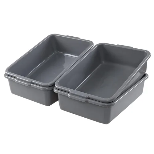 Vista 7 de 4 paquetes de 8 L caja de autobús comercial de plástico, pequeña