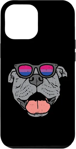 Vista 6 de Funda para iPhone 14 Pitbull Dog LGBTQ Bisexual Flag Gay Pride Ally Bi Dog Lover