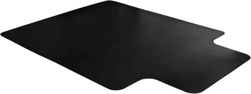 Vista 2 de Floortex® Advantagemat® - Tapete de vinilo negro para silla con bordes para suelo duro, 36 x 48 pulgadas