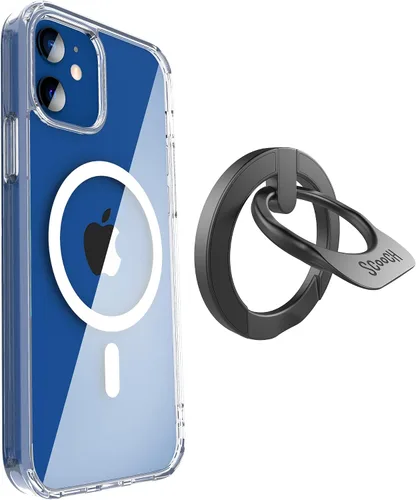 Vista 161 de Scooch para MagCase Compatible con iPhone 12 Mini Incluyendo MagRing 2.0, Soporte para Teléfono Compatible con MagSafe y Pata de Soporte
